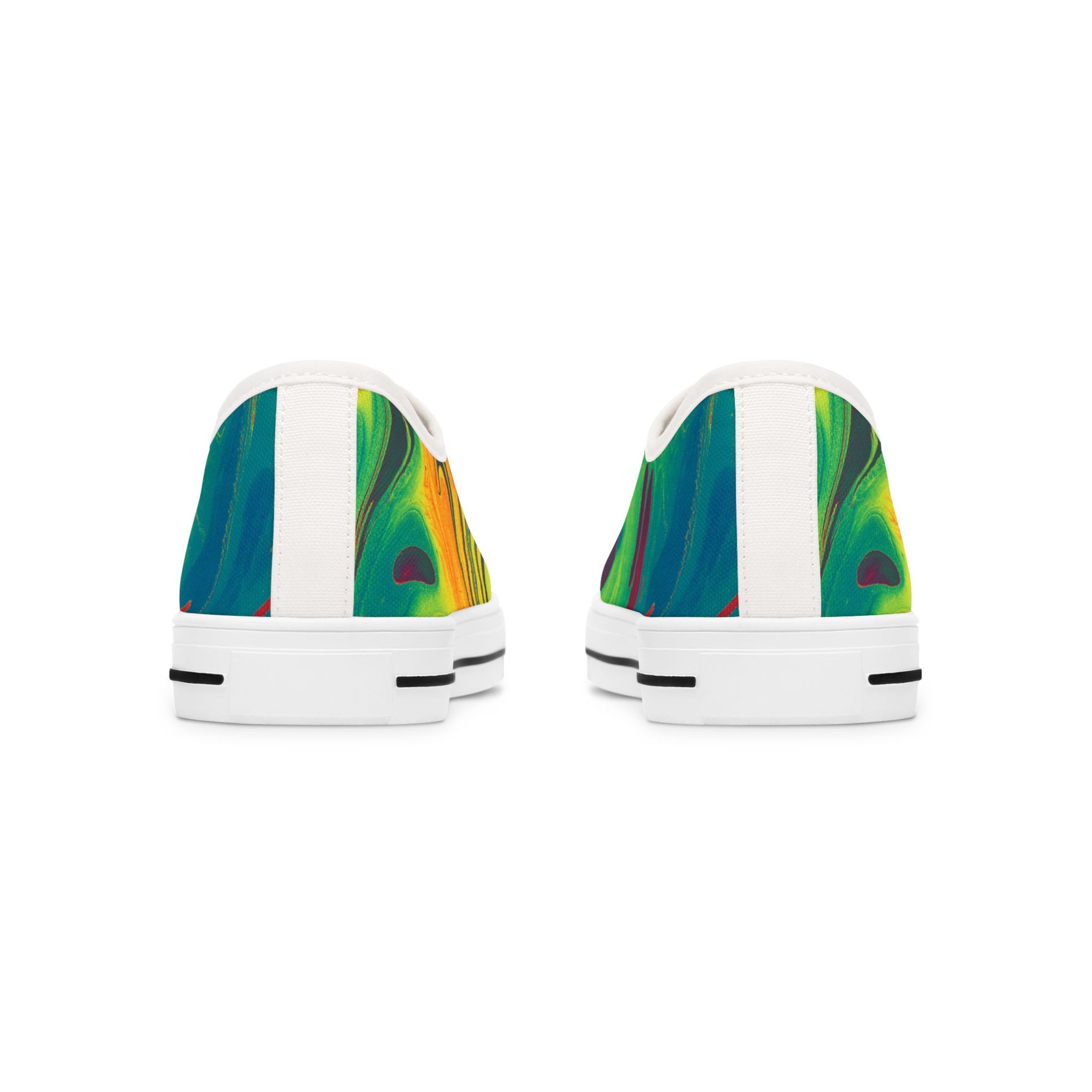 Fluid Modern Art Pattern Women’s Low Top Sneakers