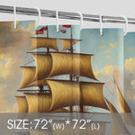Classic Sailing Ship Bathroom Curtain