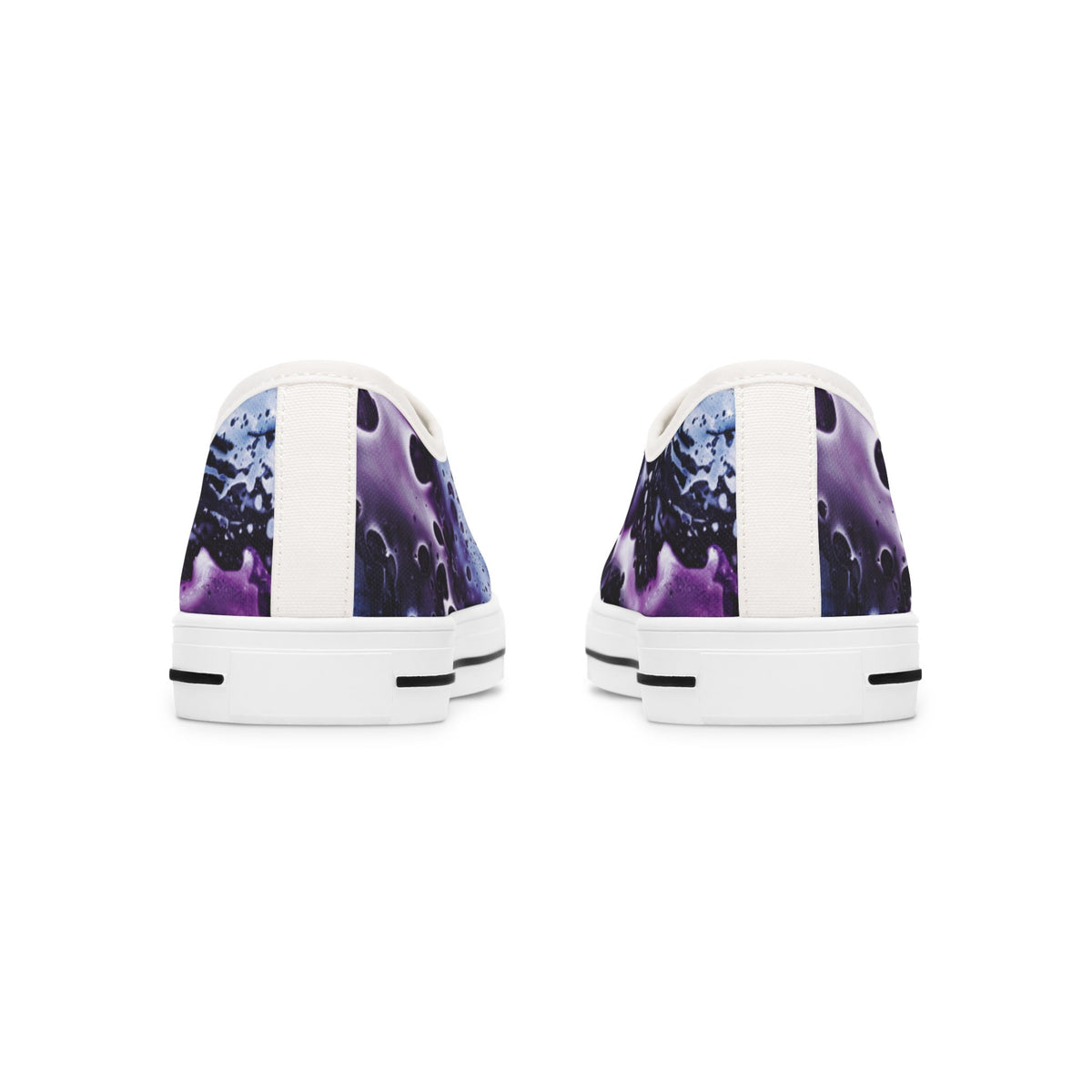 Women’s Purple Abstract Low Top Canvas Sneakers