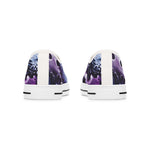 Women’s Purple Abstract Low Top Canvas Sneakers