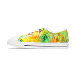 Colorful tie-dye sneaker on a white background
