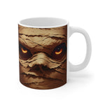 Mug with a mummy design on a white background