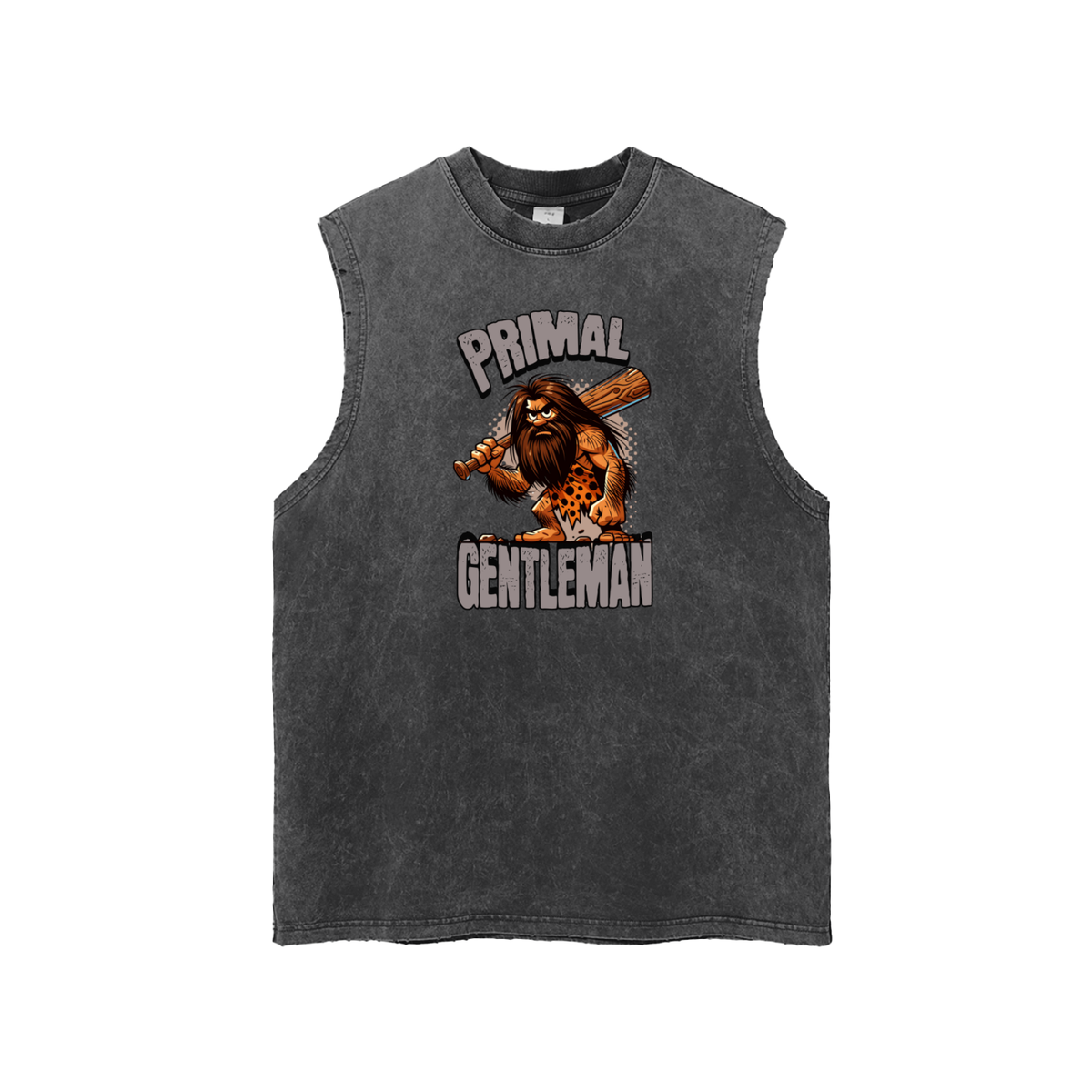 Stone Age Funny Caveman Men's Graphic Tank Top