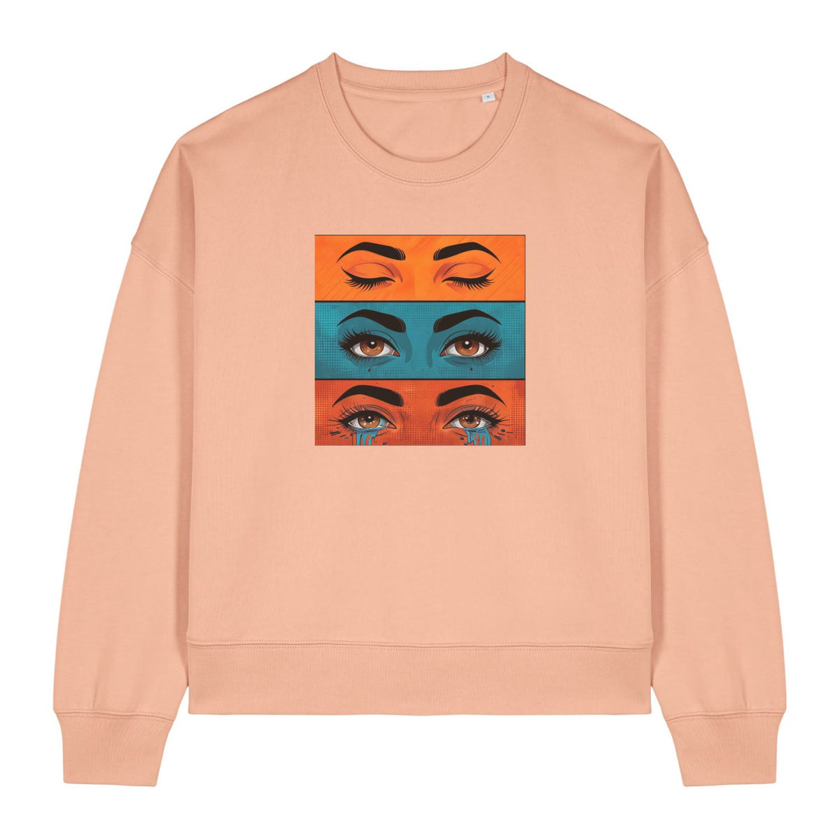 Pop Art Emotions Eyes Women's Graphic Sweatshirt