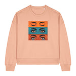 Pop Art Emotions Eyes Women's Graphic Sweatshirt