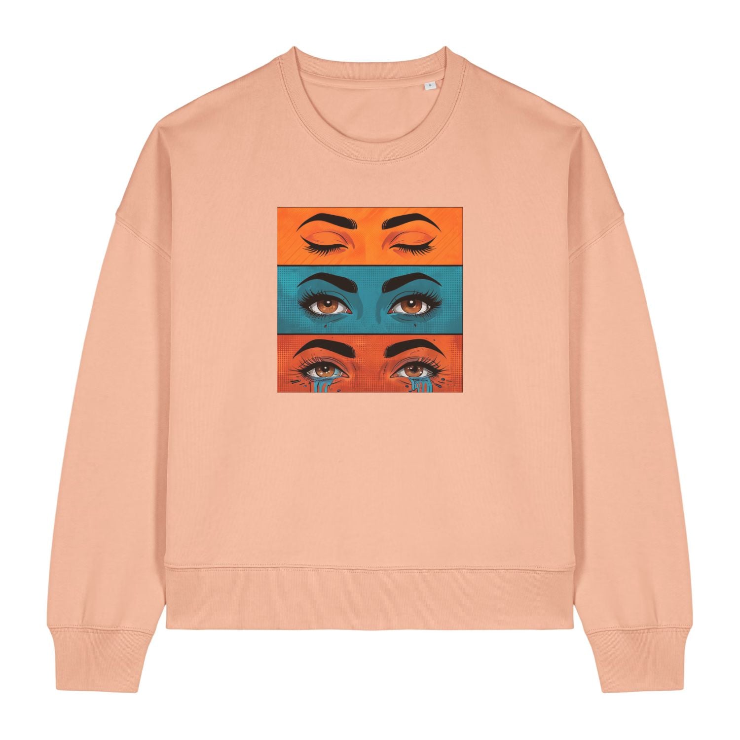 Pop Art Emotions Eyes Women's Graphic Sweatshirt