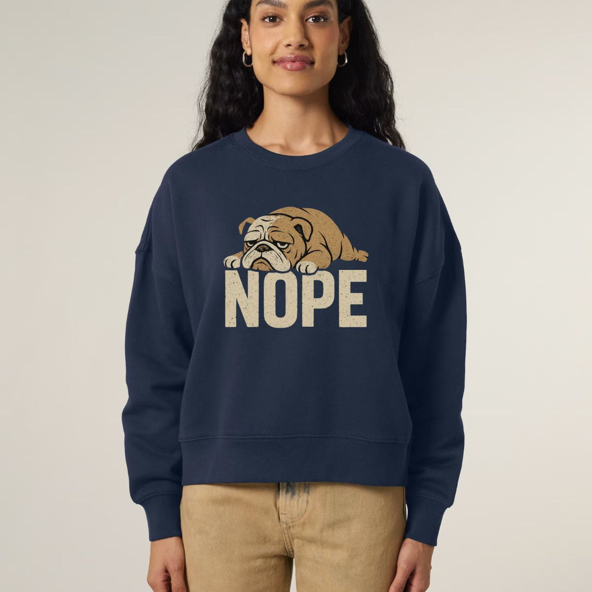 Lazy Bulldog Nope Women’s Sweatshirt