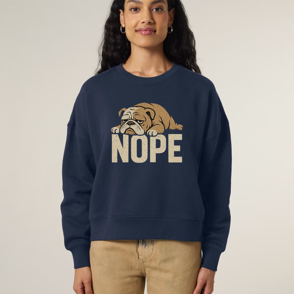 Lazy Bulldog Nope Women’s Sweatshirt