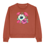 Women's Floral Pattern Sweatshirt
