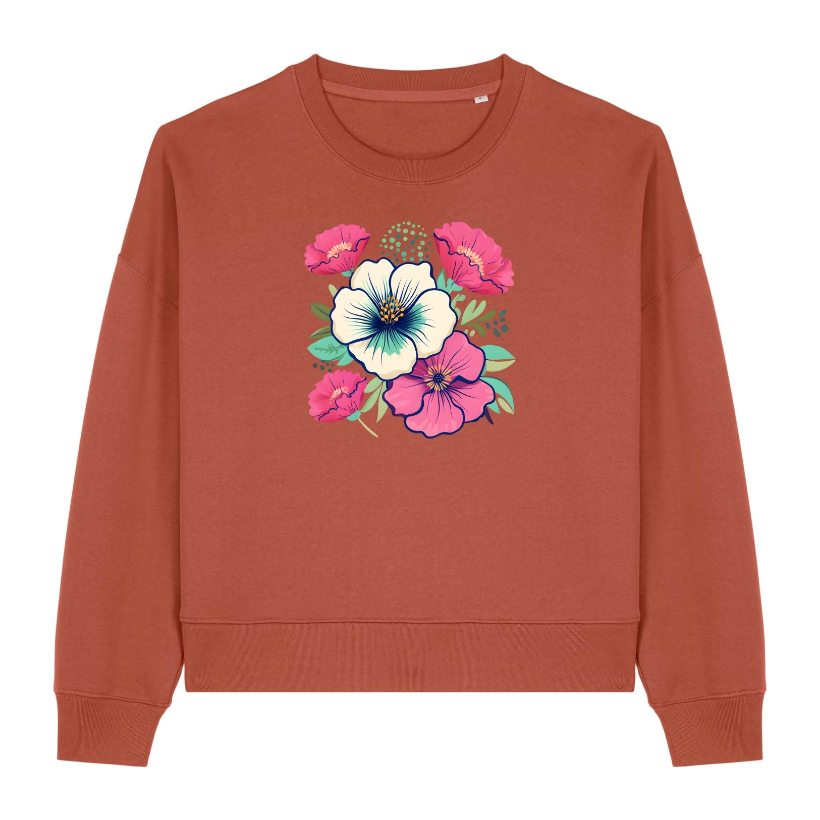 Women's Floral Pattern Sweatshirt