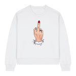 Middle Finger Up Women's Crewneck Sweatshirt