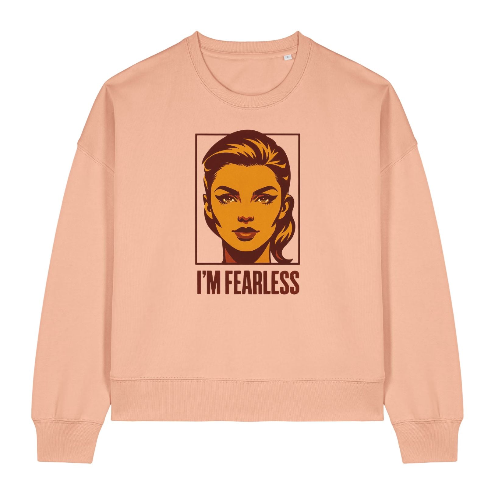 Vintage Style Pop Art Female Portrait Women's Sweatshirt