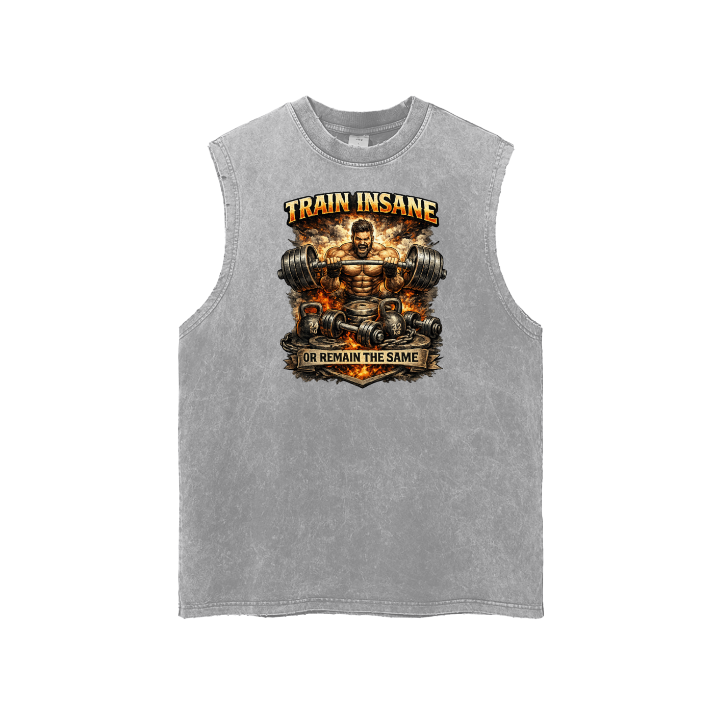 Train Insane Vintage Gym Men's Graphic Tank Top