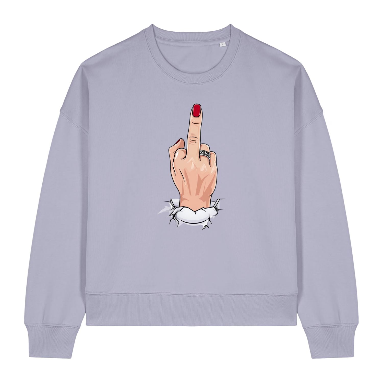 Middle Finger Up Women's Crewneck Sweatshirt