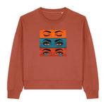 Pop Art Emotions Eyes Women's Graphic Sweatshirt