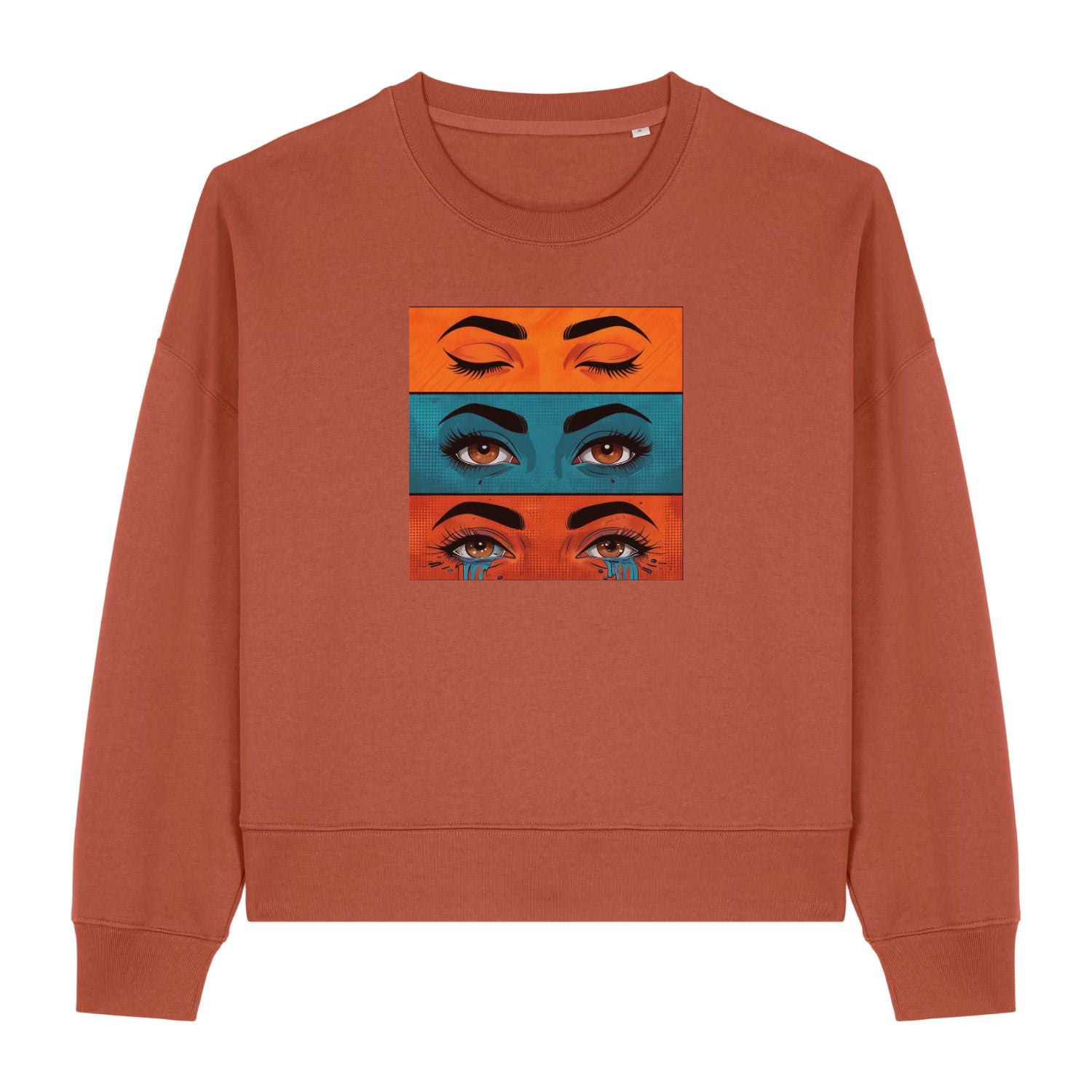 Pop Art Emotions Eyes Women's Graphic Sweatshirt