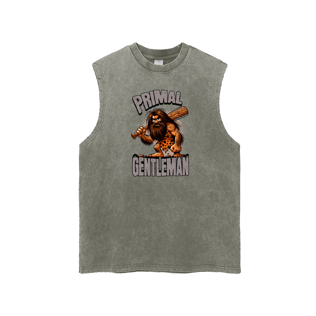 Stone Age Funny Caveman Men's Graphic Tank Top