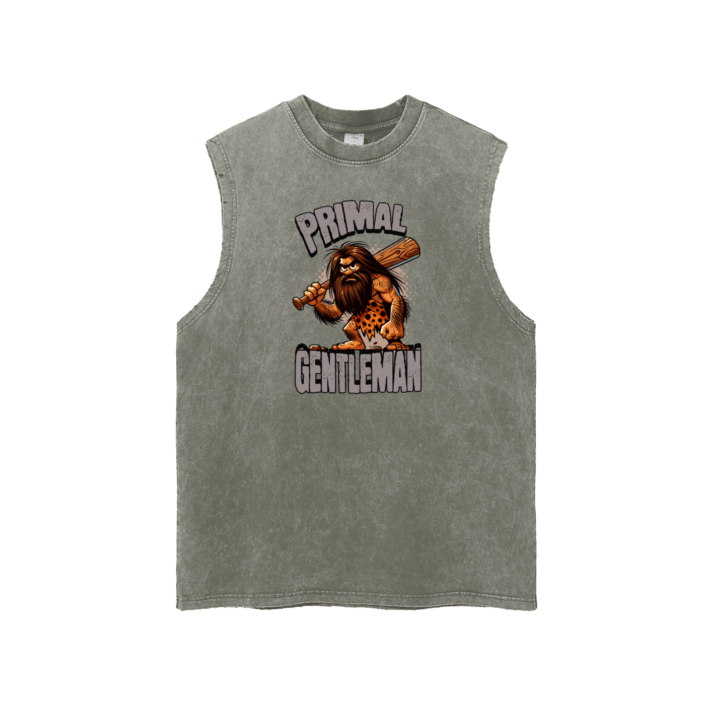 Stone Age Funny Caveman Men's Graphic Tank Top