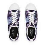 Women’s Purple Abstract Low Top Canvas Sneakers