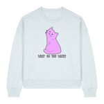 Cute But Sarcastic Pink Kitty Women's Sweatshirt