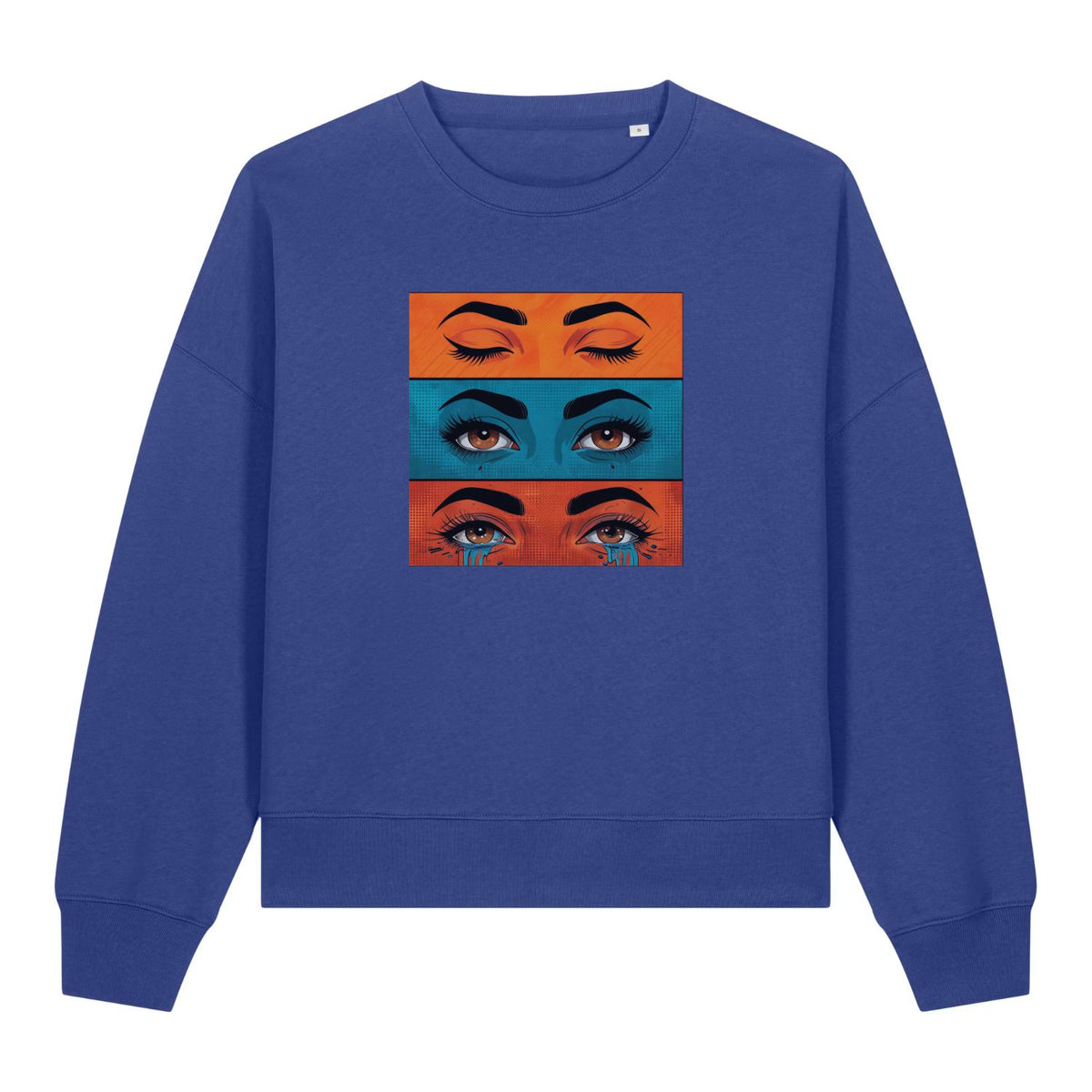 Pop Art Emotions Eyes Women's Graphic Sweatshirt