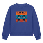 Pop Art Emotions Eyes Women's Graphic Sweatshirt