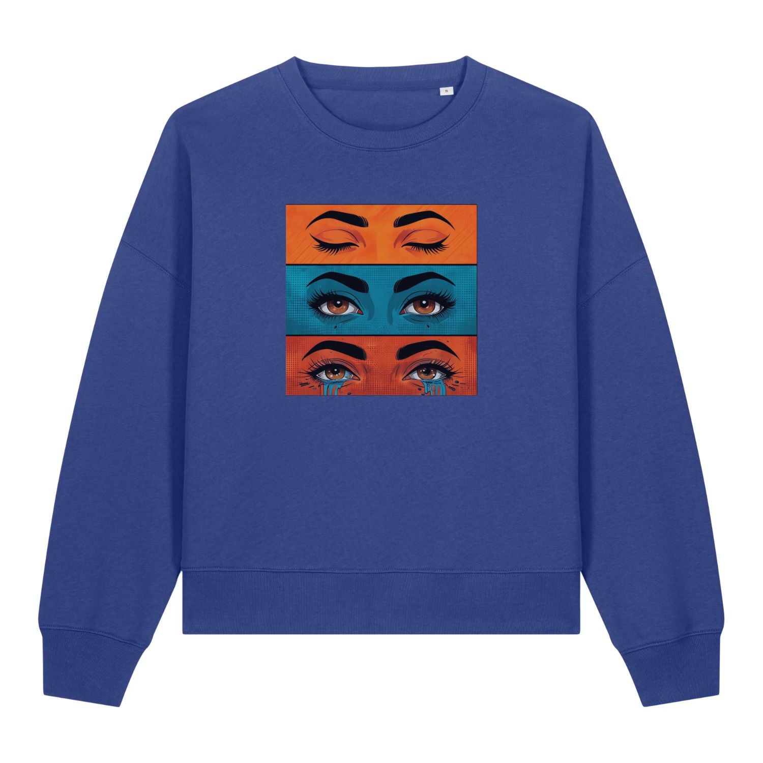 Pop Art Emotions Eyes Women's Graphic Sweatshirt