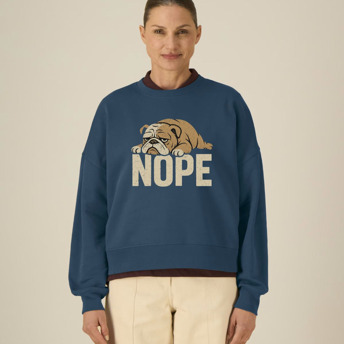 Lazy Bulldog Nope Women’s Sweatshirt