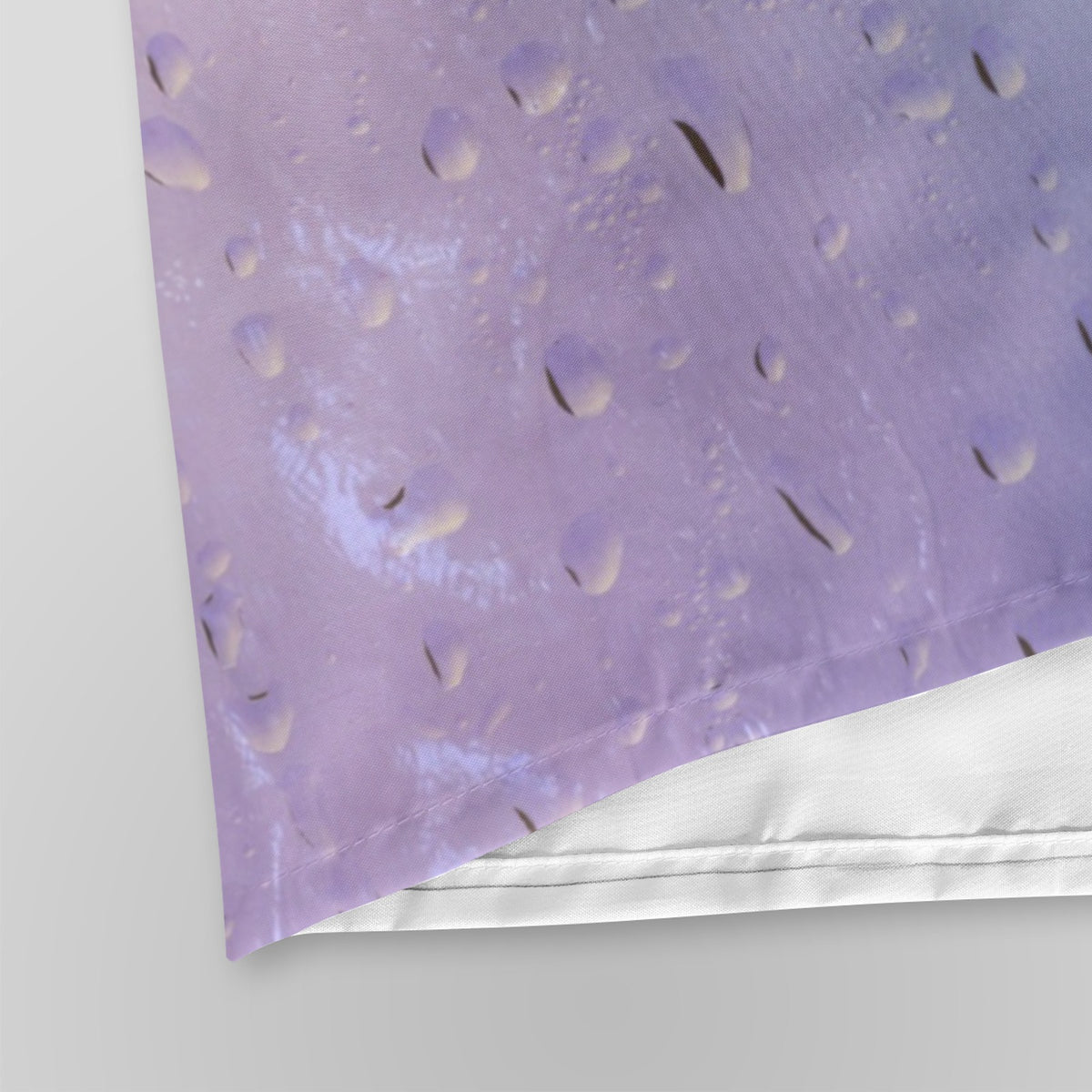 Misty Glass Male Silhouette Shower Curtain