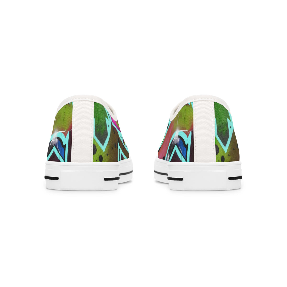 Urban Graffiti Women’s Low Top Canvas Sneakers