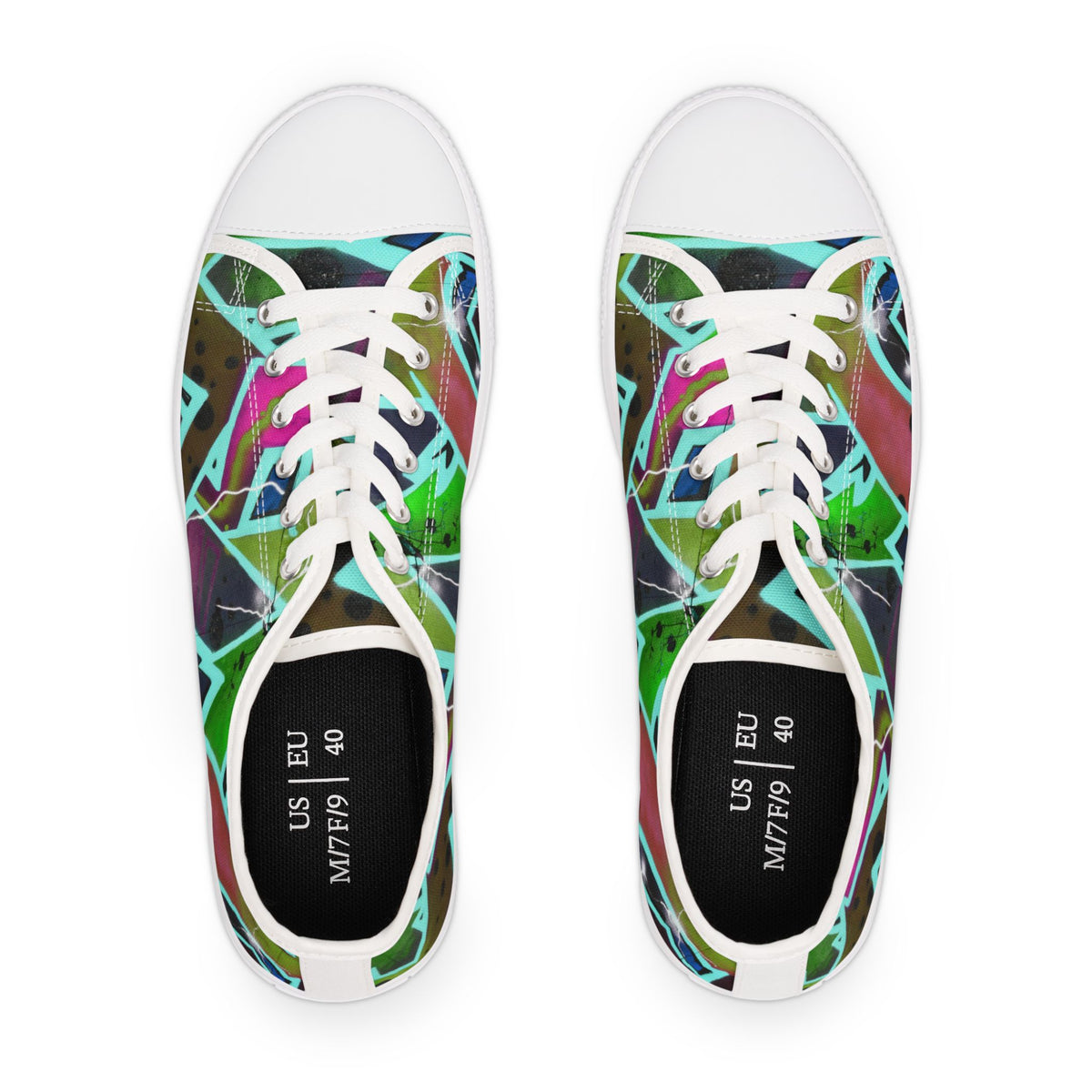 Urban Graffiti Women’s Low Top Canvas Sneakers
