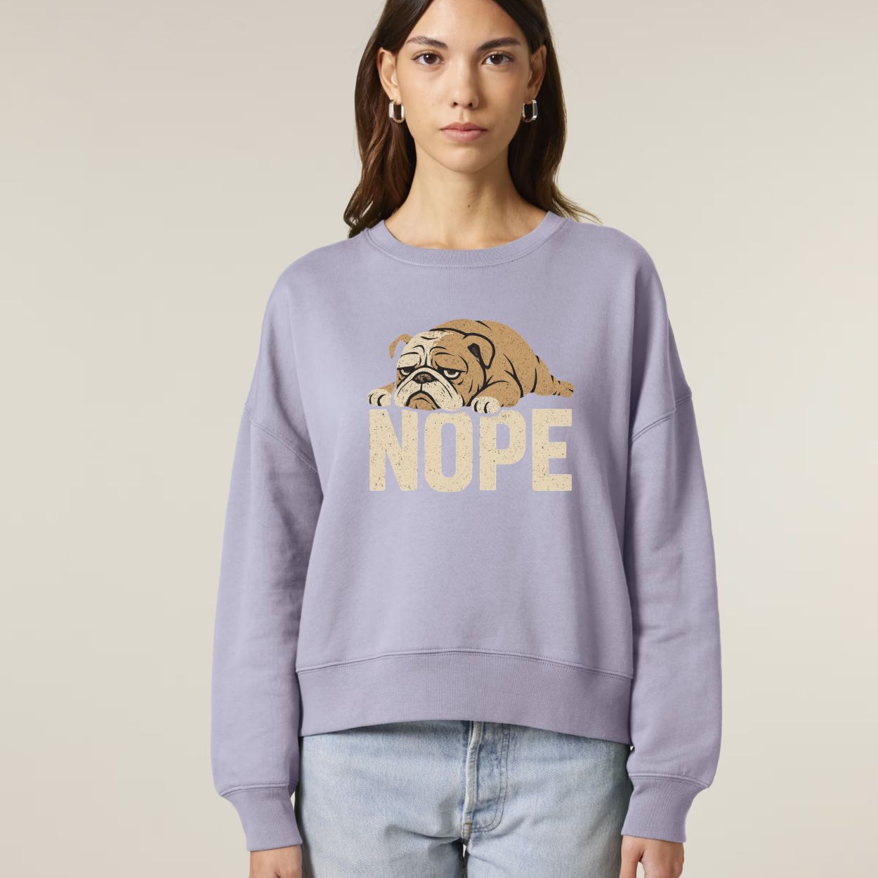 Lazy Bulldog Nope Women’s Sweatshirt