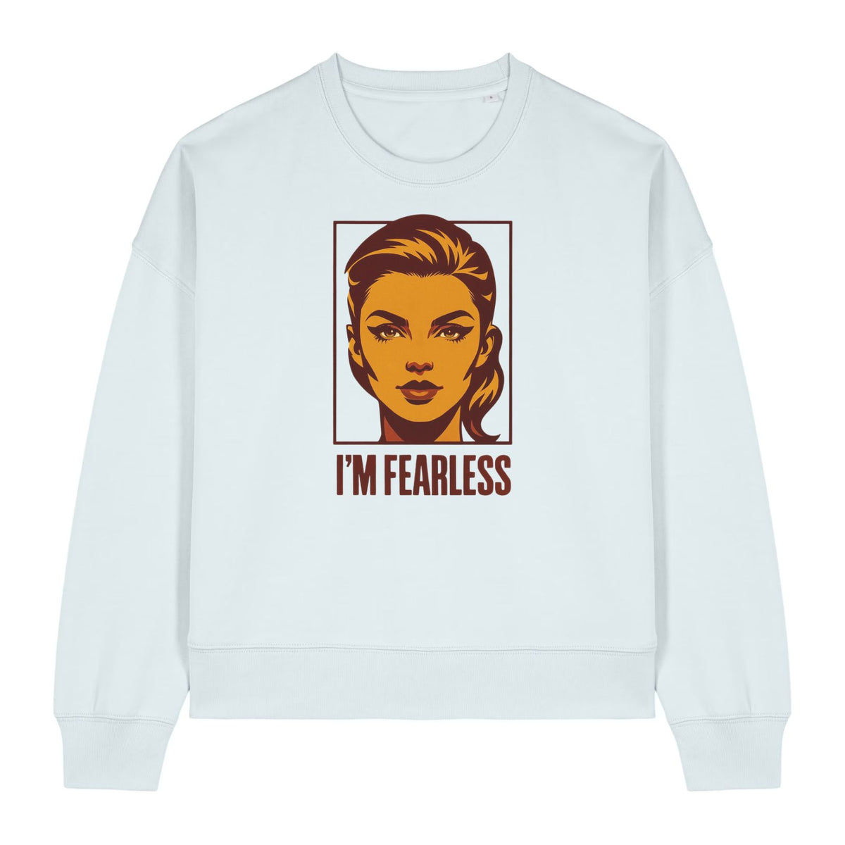 Vintage Style Pop Art Female Portrait Women's Sweatshirt