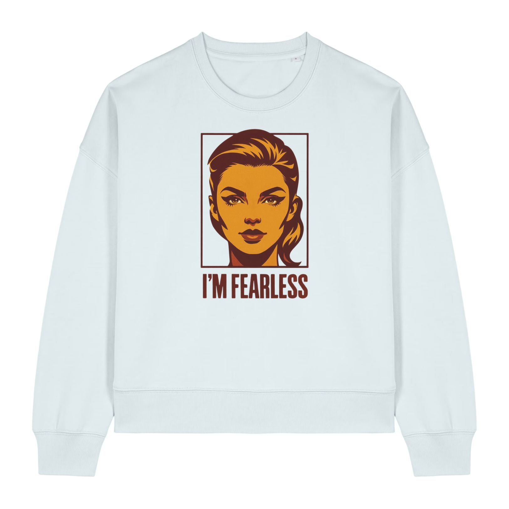 Vintage Style Pop Art Female Portrait Women's Sweatshirt