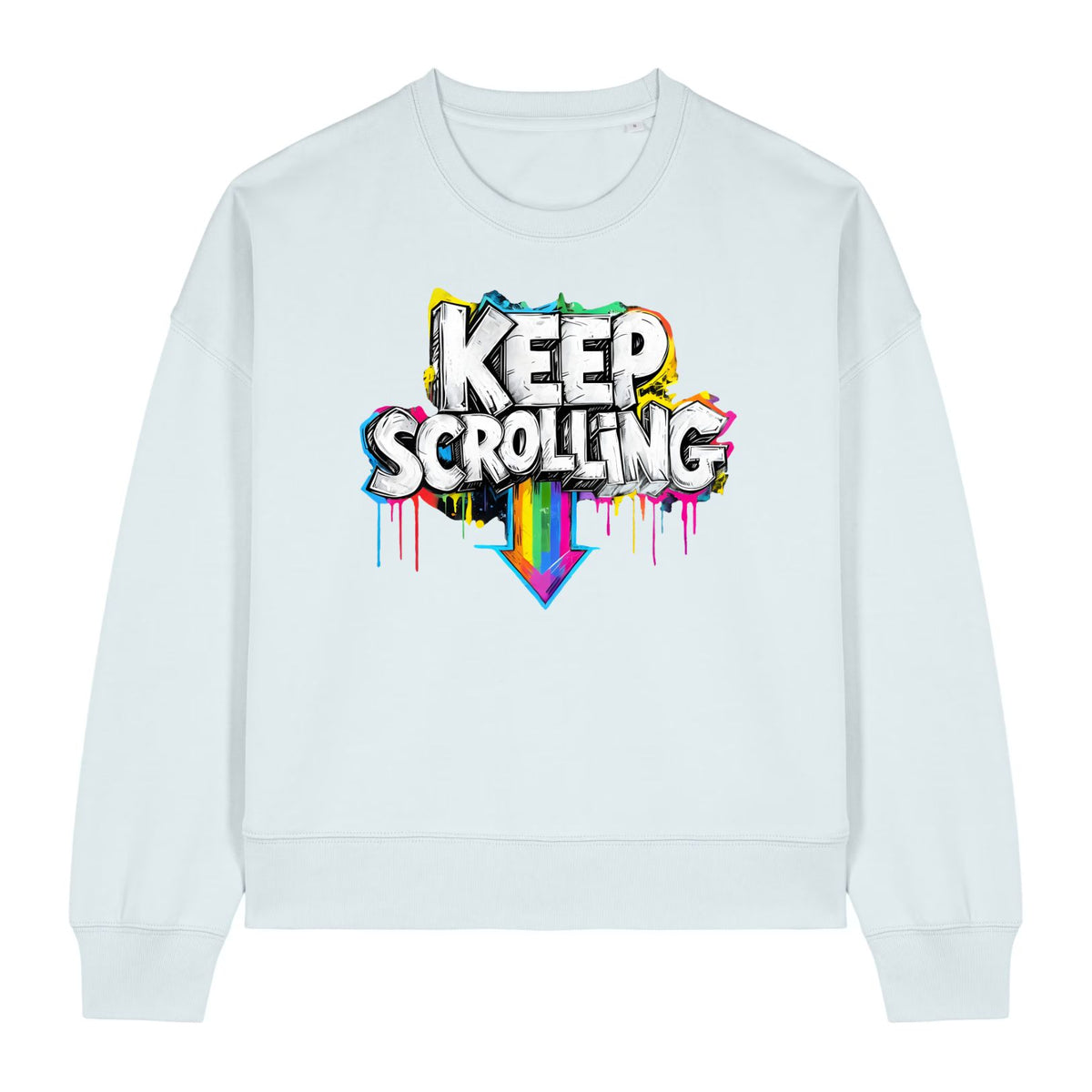 Keep Scrolling Women's Graffiti Sweatshirt
