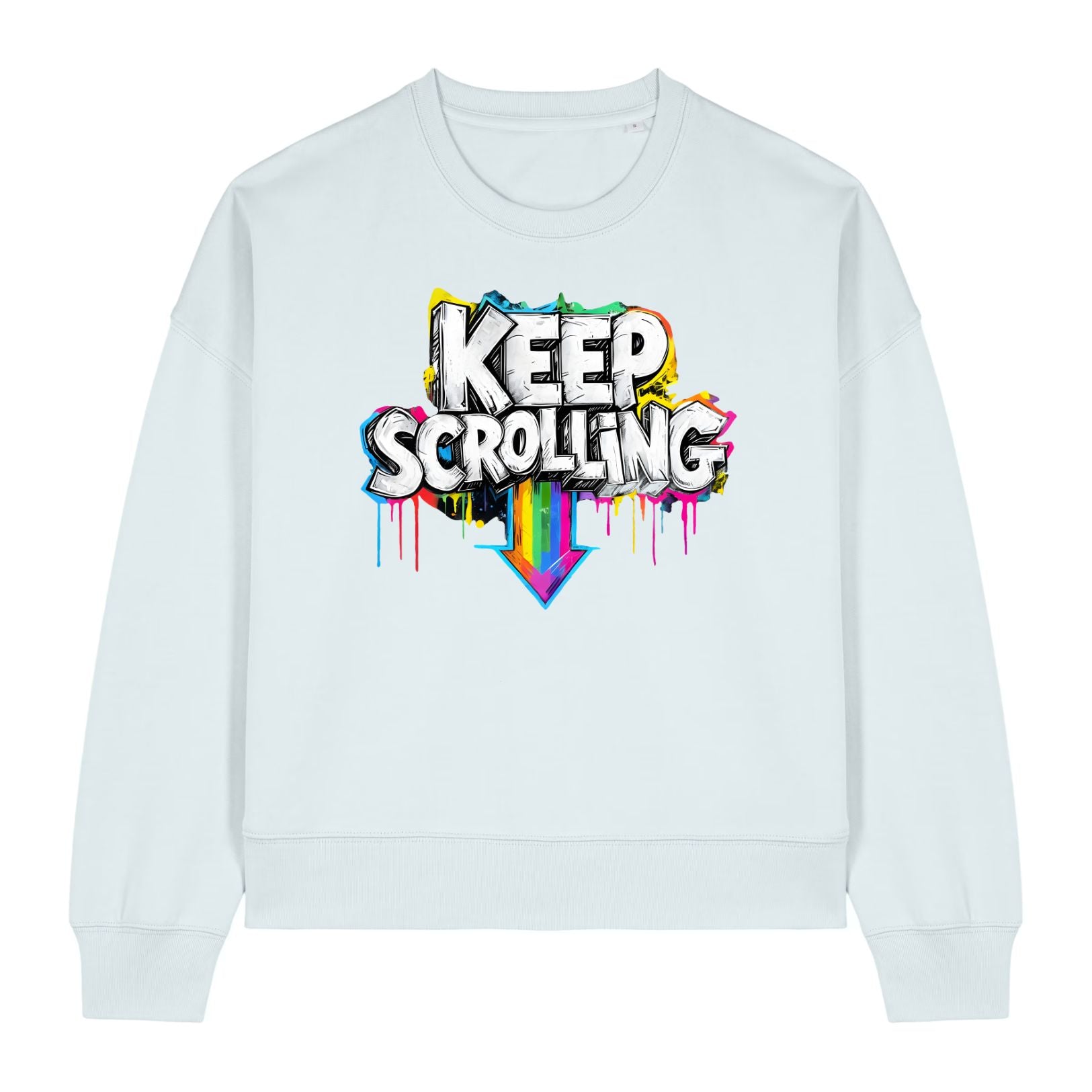 Keep Scrolling Women's Graffiti Sweatshirt