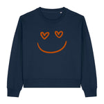 "Love Eyes" Heart Smiley Women's Sweatshirt