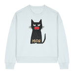 Grumpy Black Cat "Miou" Women's Sweatshirt