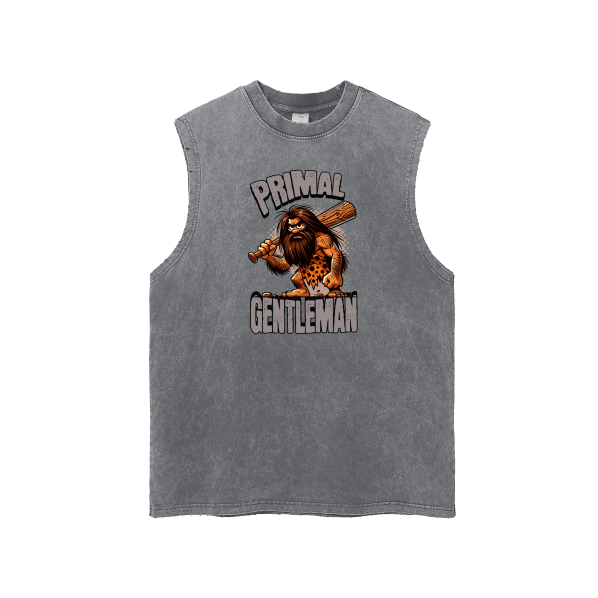 Stone Age Funny Caveman Men's Graphic Tank Top
