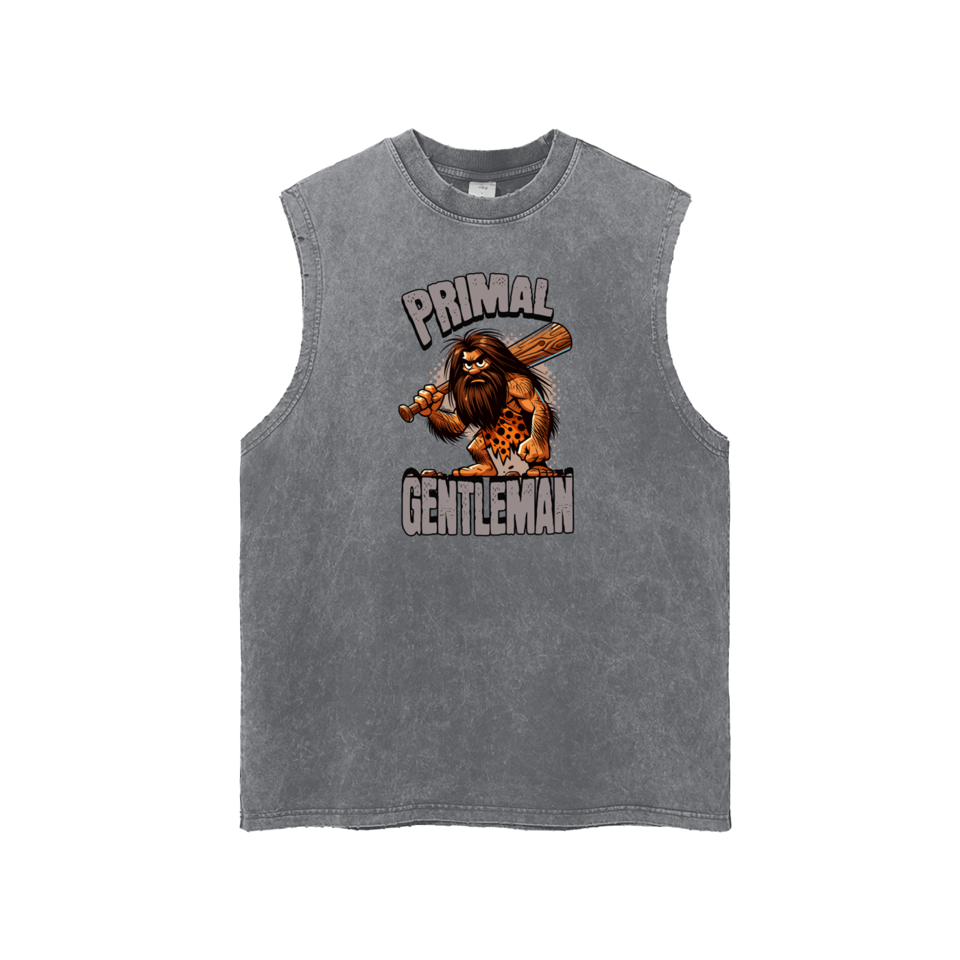 Stone Age Funny Caveman Men's Graphic Tank Top