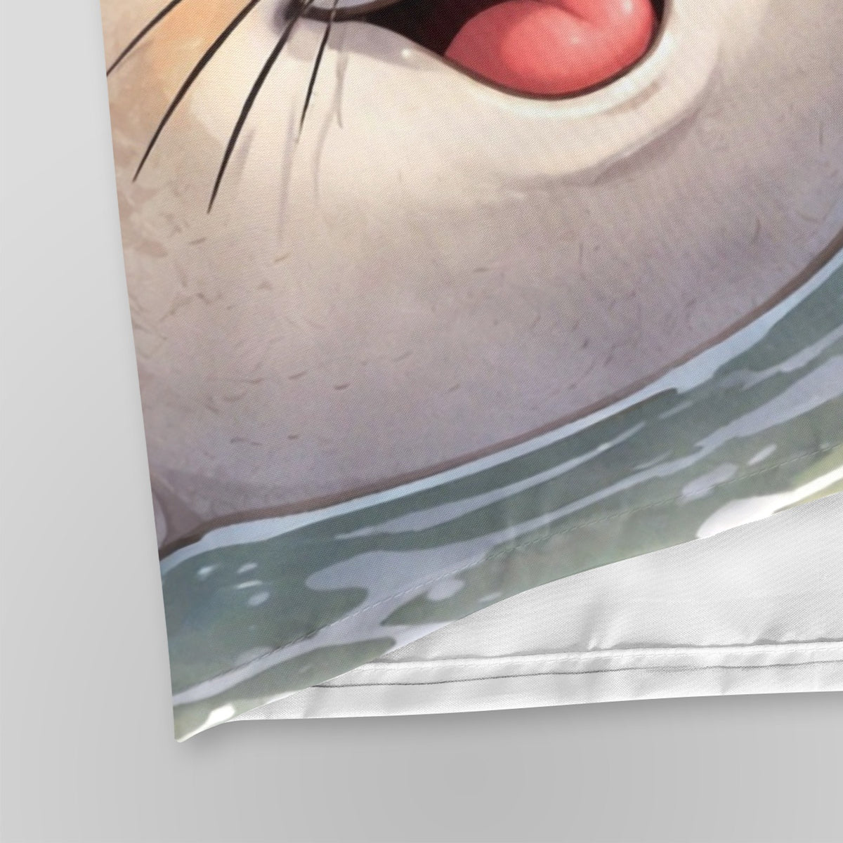 Funny Penguin Washing Seal Shower Curtain