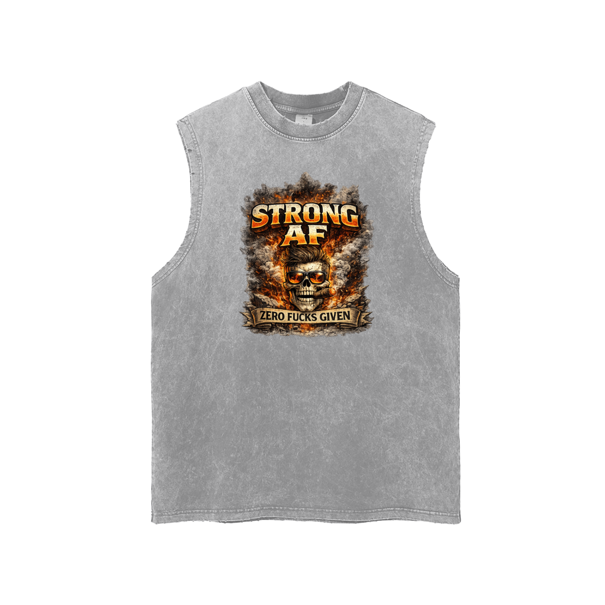 Strong AF Skull Graphic Men's Tank Top