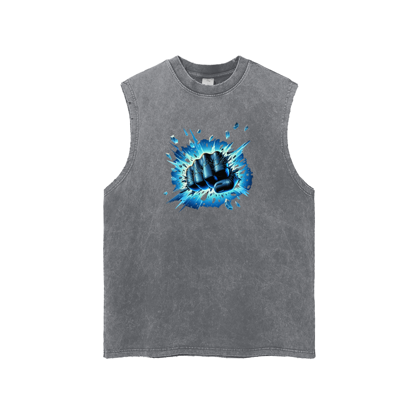 Frozen Impact Fist Graphic Tank Top for Men