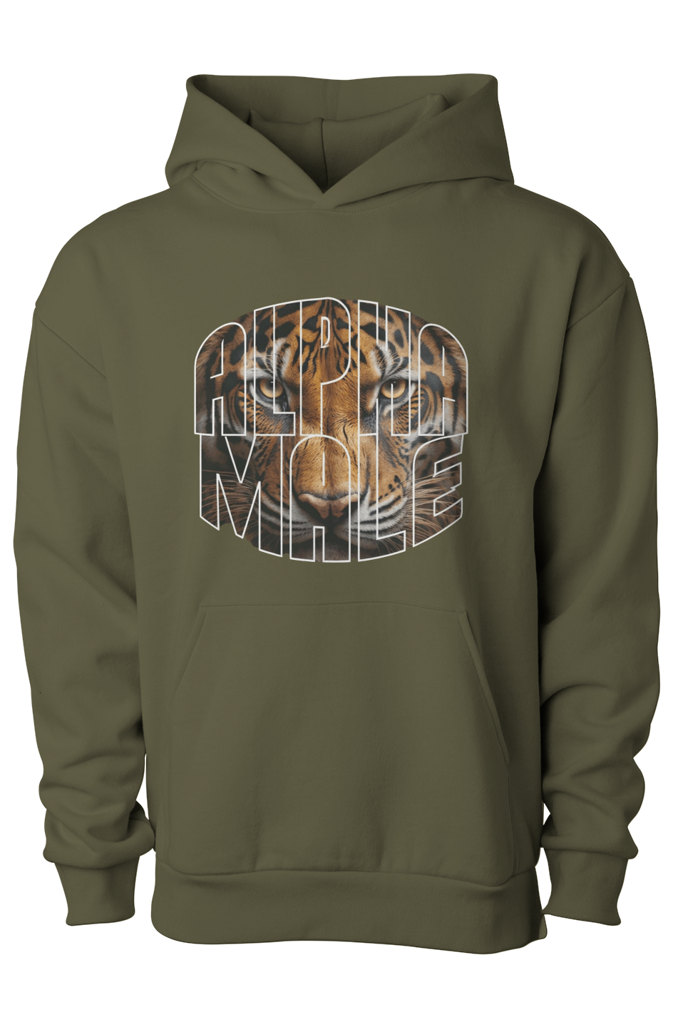 Powerful Tiger Alpha Male Graphic Hoodie