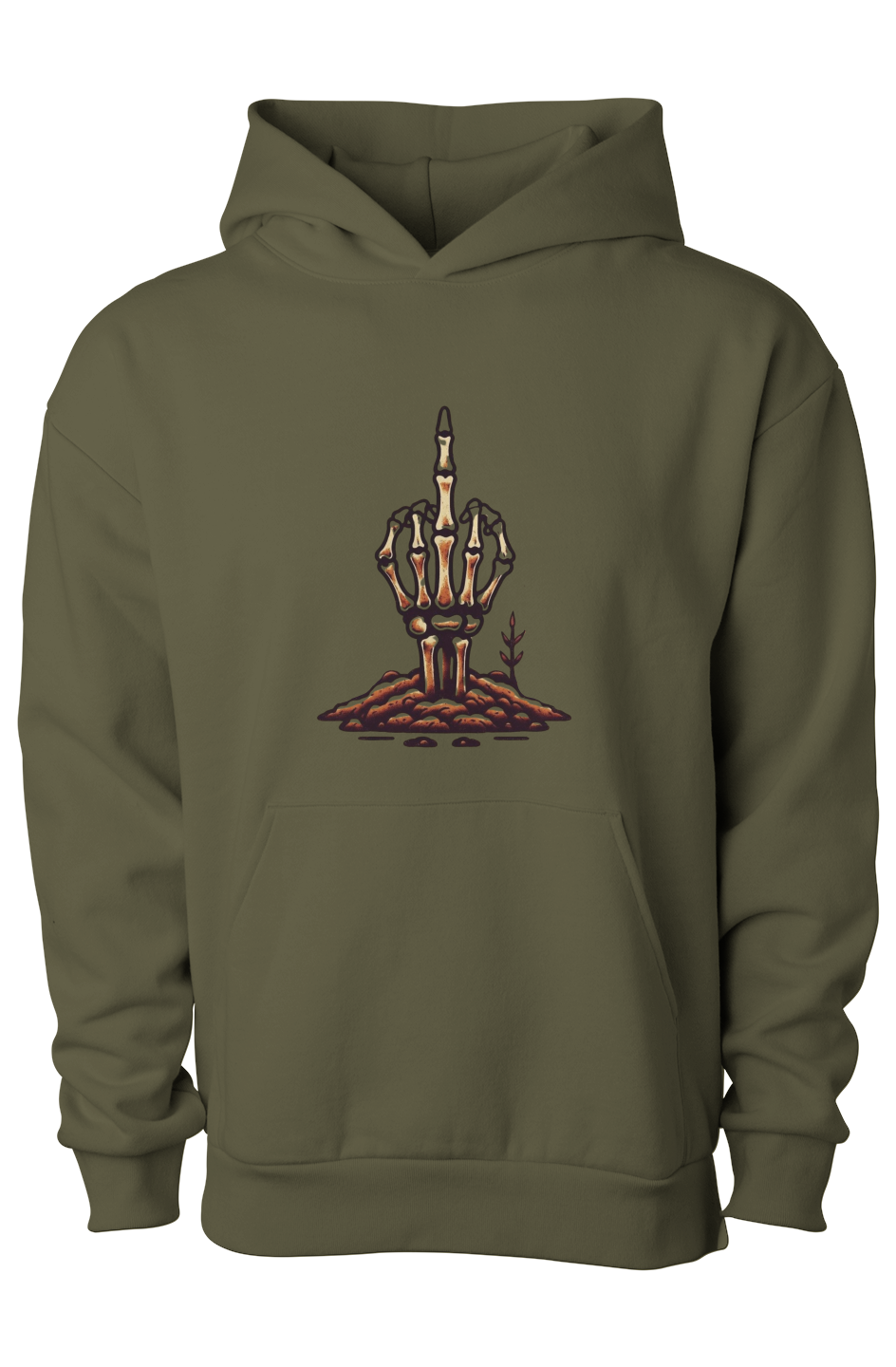 "F-You From The Grave" Men's Graphic Hoodie
