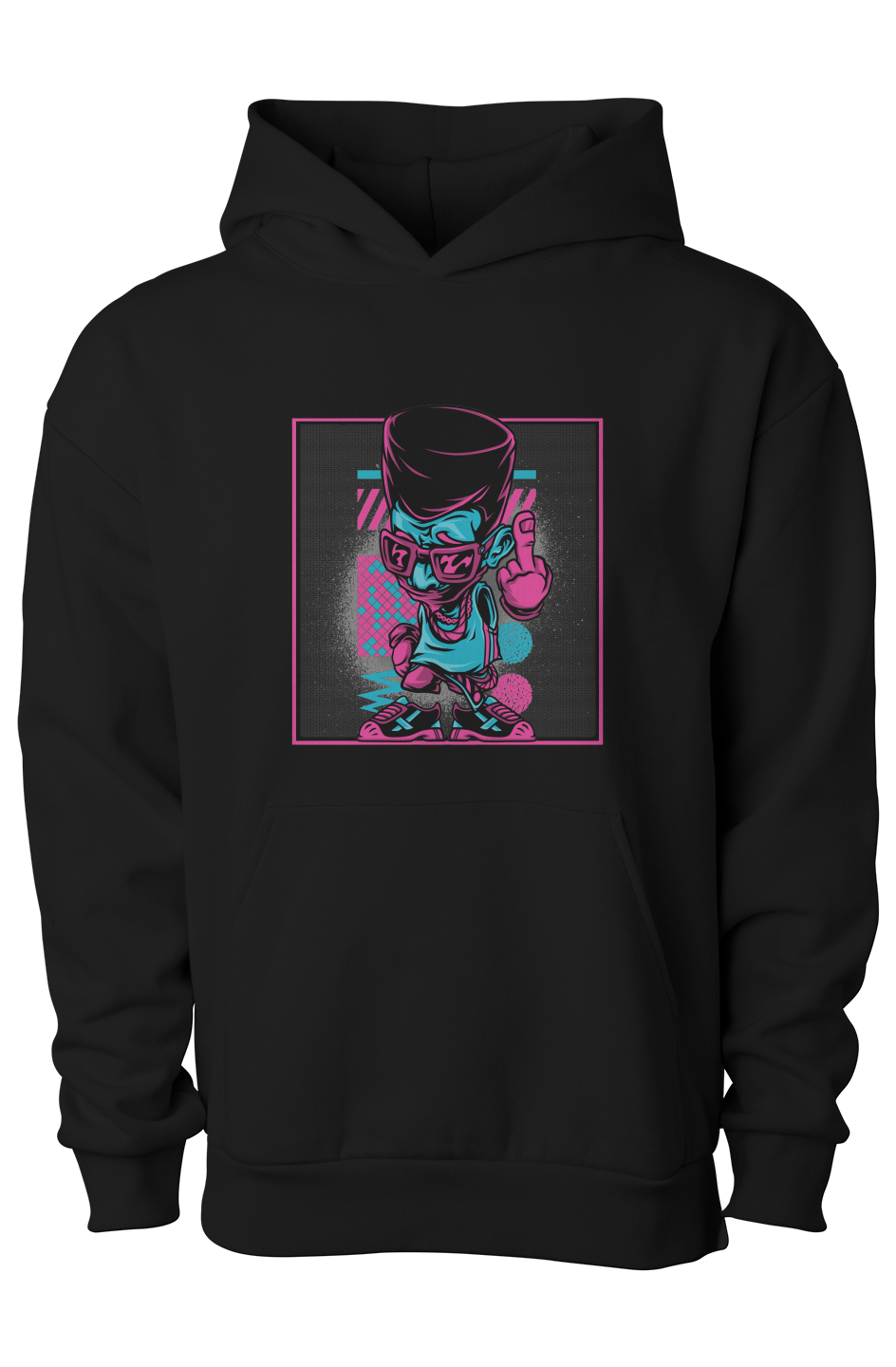 Hip-Hop Character Street Art Men's Graphic Hoodie 