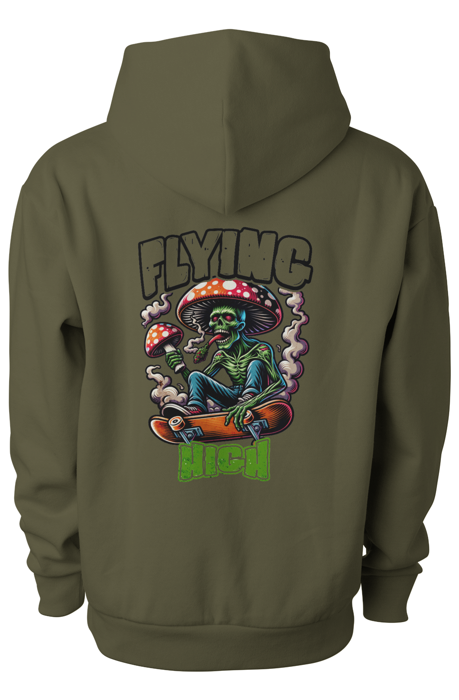 Men's "Flying High" Zombie Skater Graphic Hoodie