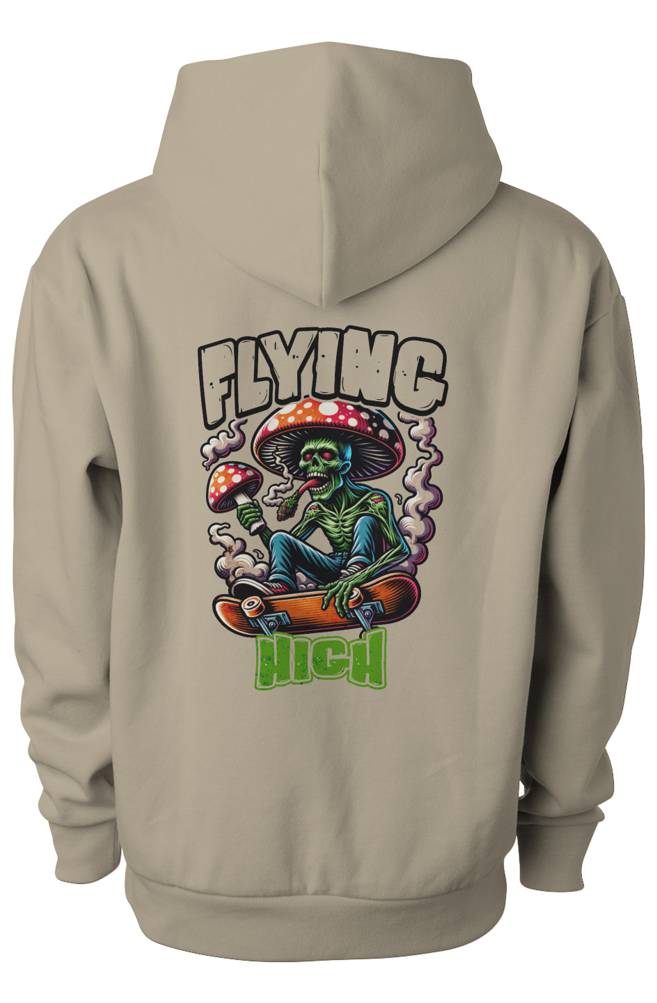 Men's "Flying High" Zombie Skater Graphic Hoodie