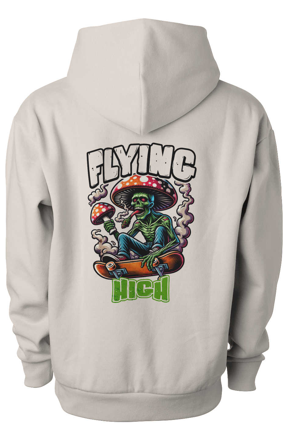 Men's "Flying High" Zombie Skater Graphic Hoodie
