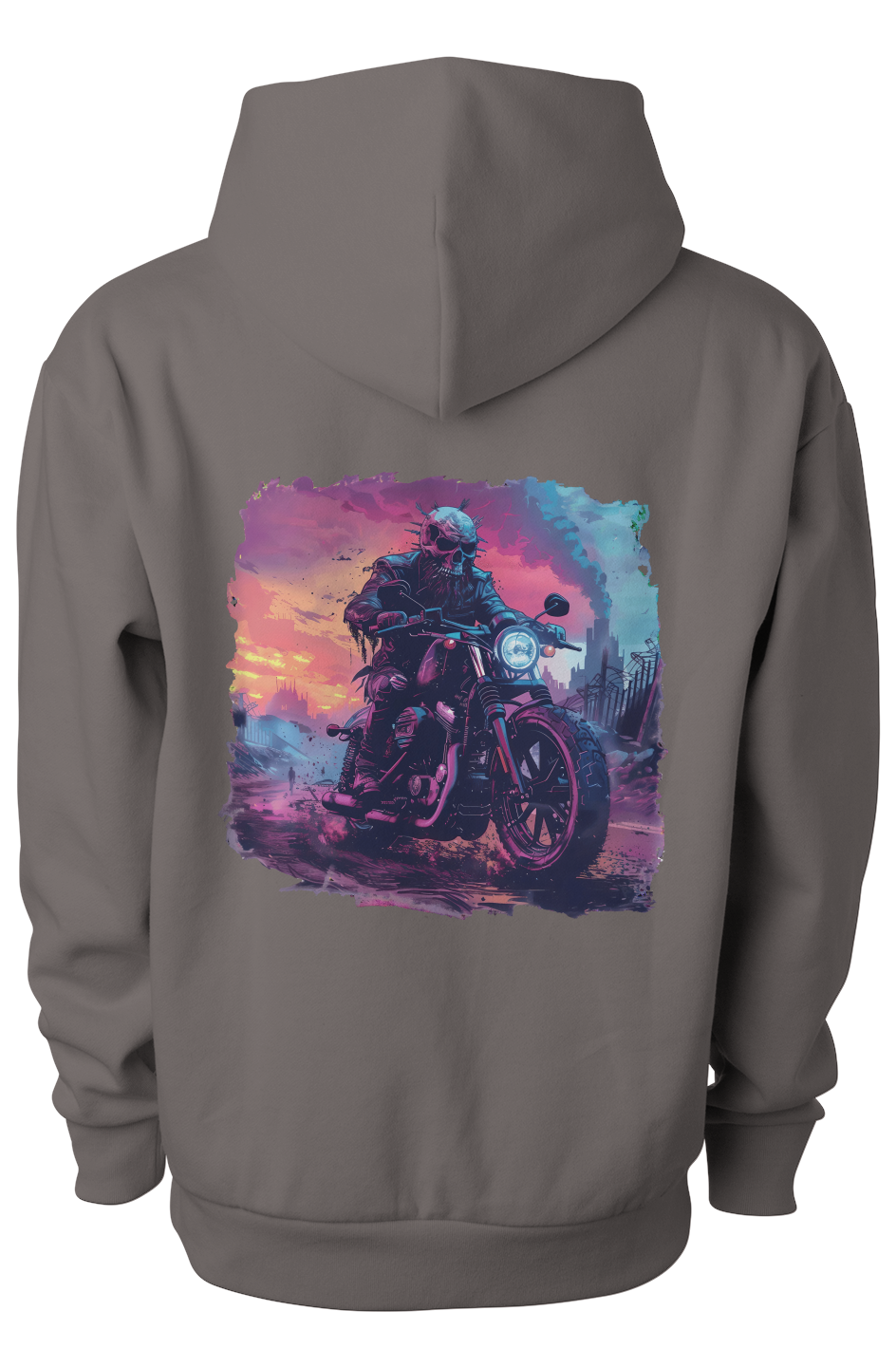 Cyberpunk Chopper Design Men's Hoodie